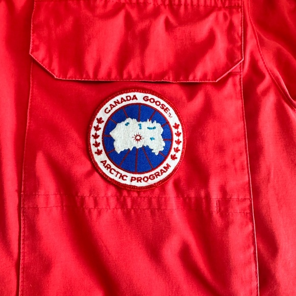 AUTHENTIC Canada Goose Men’s Expedition Parka (Red) MEDIUM - Picture 16 of 16